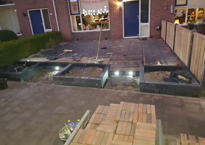 10 Grondspots aangesloten